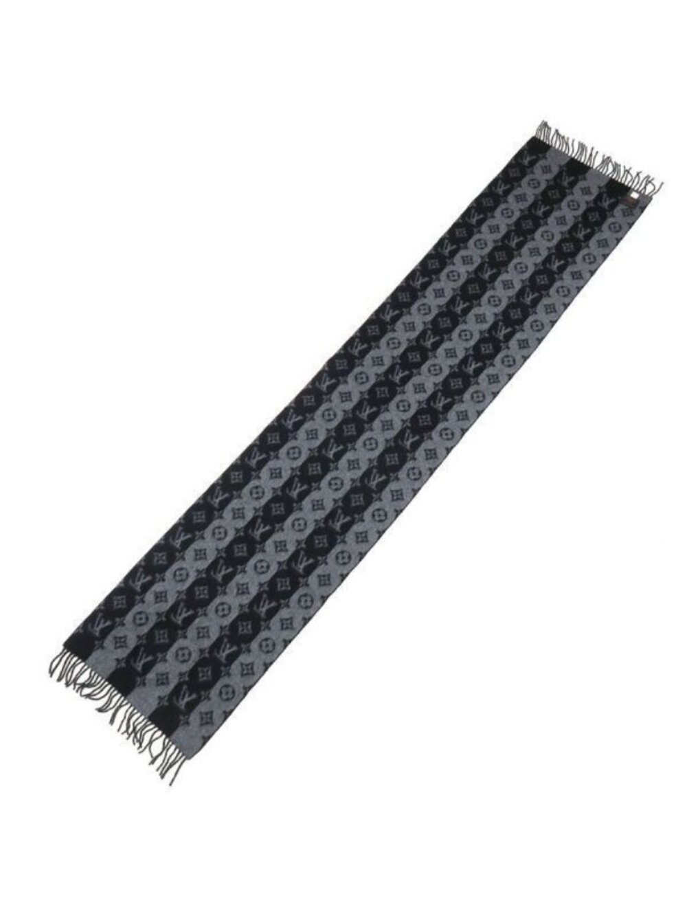 Louis Vuitton Echarpe LV Made Stripe Gray - Picture 3 of 9